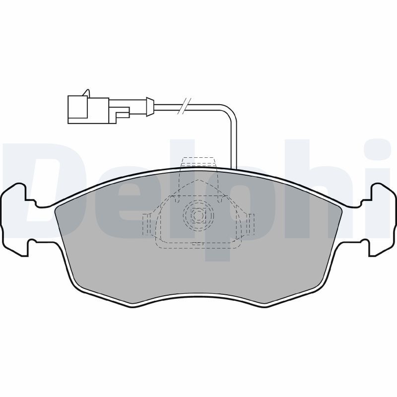 DELPHI LP1416 Brake Pad Set, disc brake