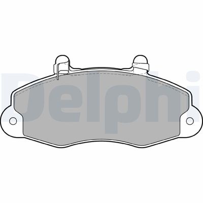 Brake Pad Set, disc brake DELPHI LP1417