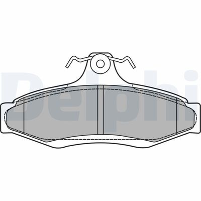 Brake Pad Set, disc brake DELPHI LP1424