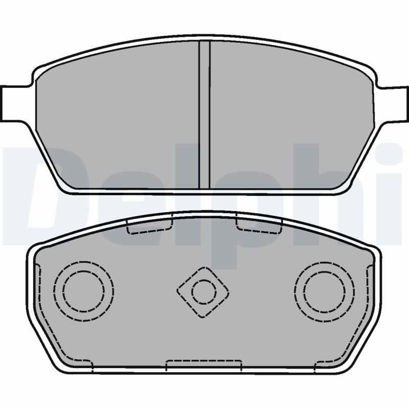 DELPHI LP1430 Brake Pad Set, disc brake