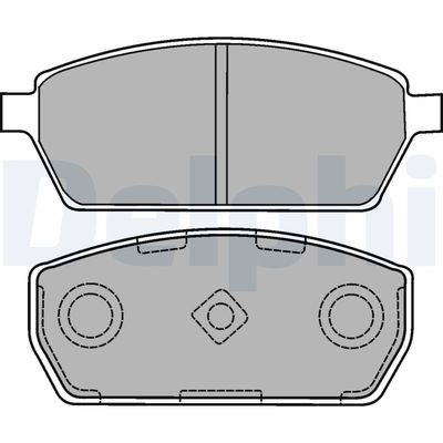 Brake Pad Set, disc brake DELPHI LP1430