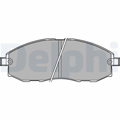 Brake Pad Set, disc brake DELPHI LP1434