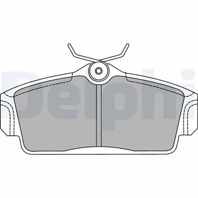 Brake Pad Set, disc brake DELPHI LP1435