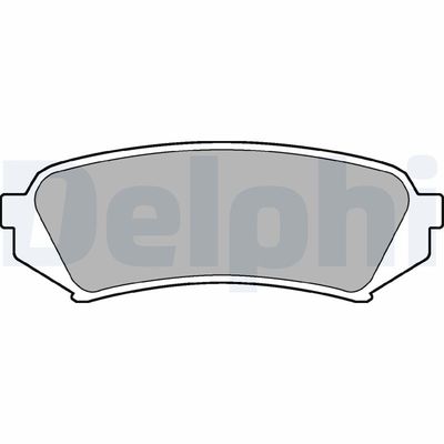 Brake Pad Set, disc brake DELPHI LP1438
