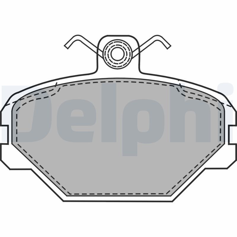DELPHI LP1444 Brake Pad Set, disc brake