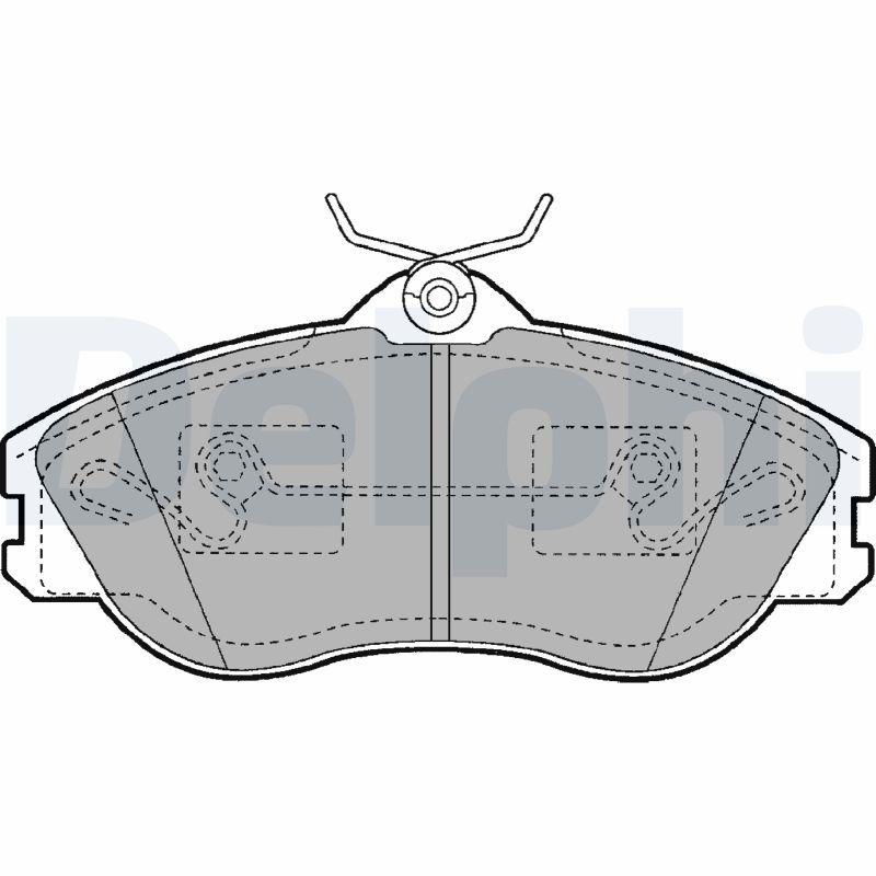 DELPHI LP1445 Brake Pad Set, disc brake