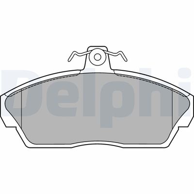 Brake Pad Set, disc brake DELPHI LP1450