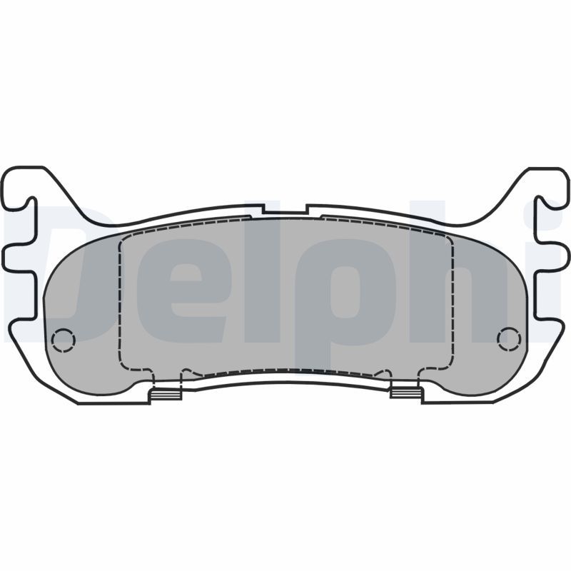 DELPHI LP1452 Brake Pad Set, disc brake