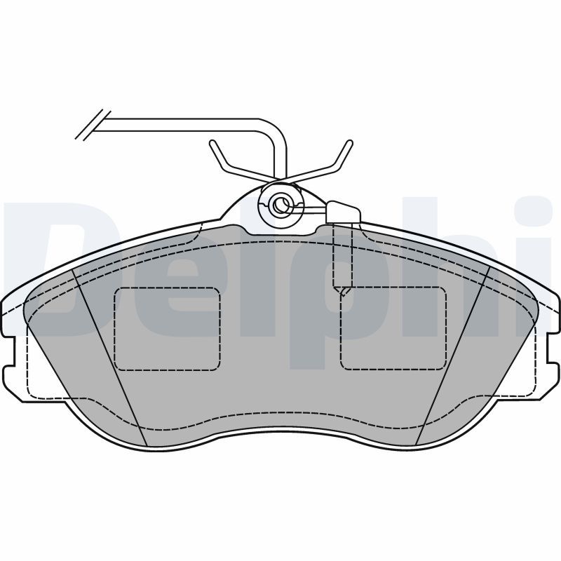 DELPHI LP1454 Brake Pad Set, disc brake