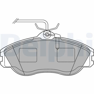 Brake Pad Set, disc brake DELPHI LP1454