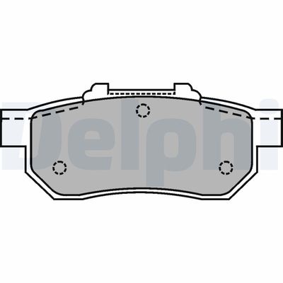 Brake Pad Set, disc brake DELPHI LP1456