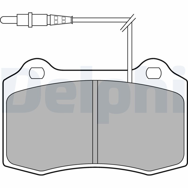 DELPHI LP1457 Brake Pad Set, disc brake
