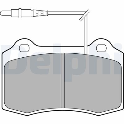 Brake Pad Set, disc brake DELPHI LP1457