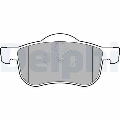 Brake Pad Set, disc brake DELPHI LP1458