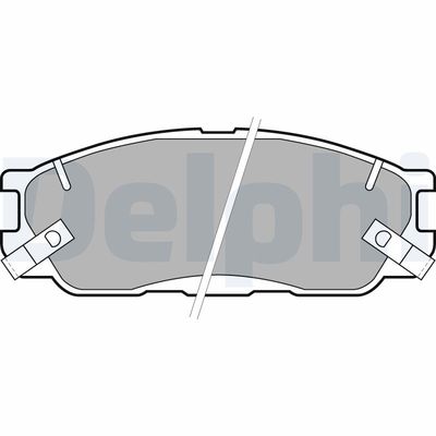 Brake Pad Set, disc brake DELPHI LP1459
