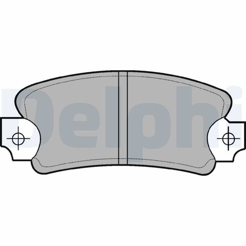 DELPHI LP146 Brake Pad Set, disc brake