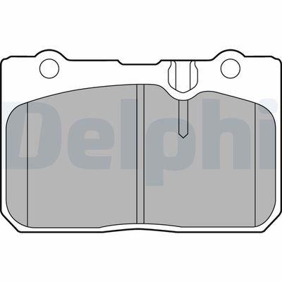 Brake Pad Set, disc brake DELPHI LP1460