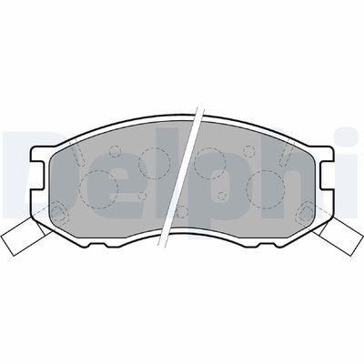 Brake Pad Set, disc brake DELPHI LP1461