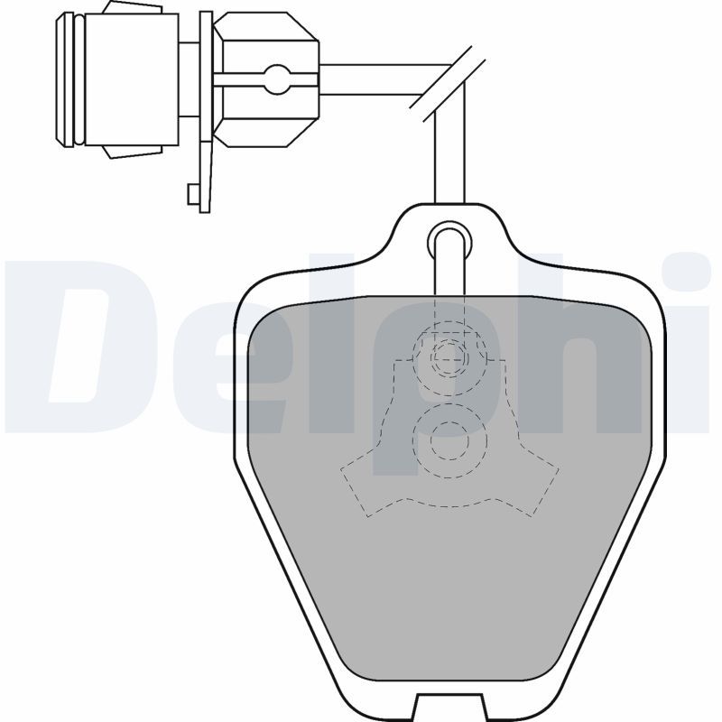 DELPHI LP1463 Brake Pad Set, disc brake