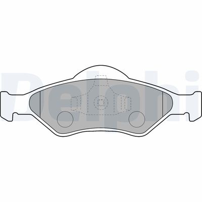Brake Pad Set, disc brake DELPHI LP1470