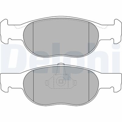 Brake Pad Set, disc brake DELPHI LP1474