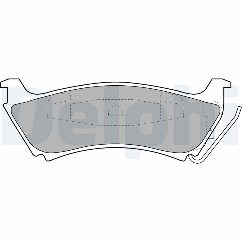 DELPHI LP1501 Brake Pad Set, disc brake