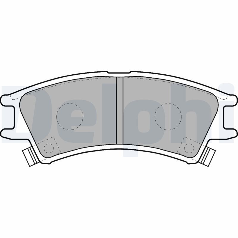 DELPHI LP1502 Brake Pad Set, disc brake