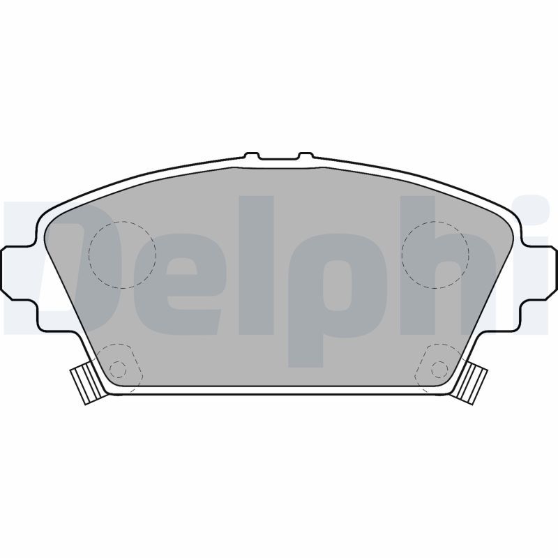 DELPHI LP1503 Brake Pad Set, disc brake