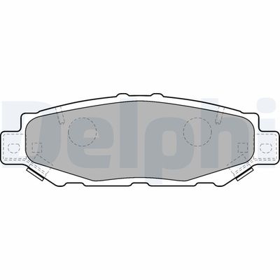 Brake Pad Set, disc brake DELPHI LP1508