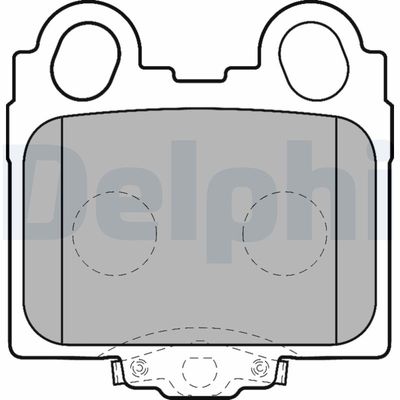 Brake Pad Set, disc brake DELPHI LP1510