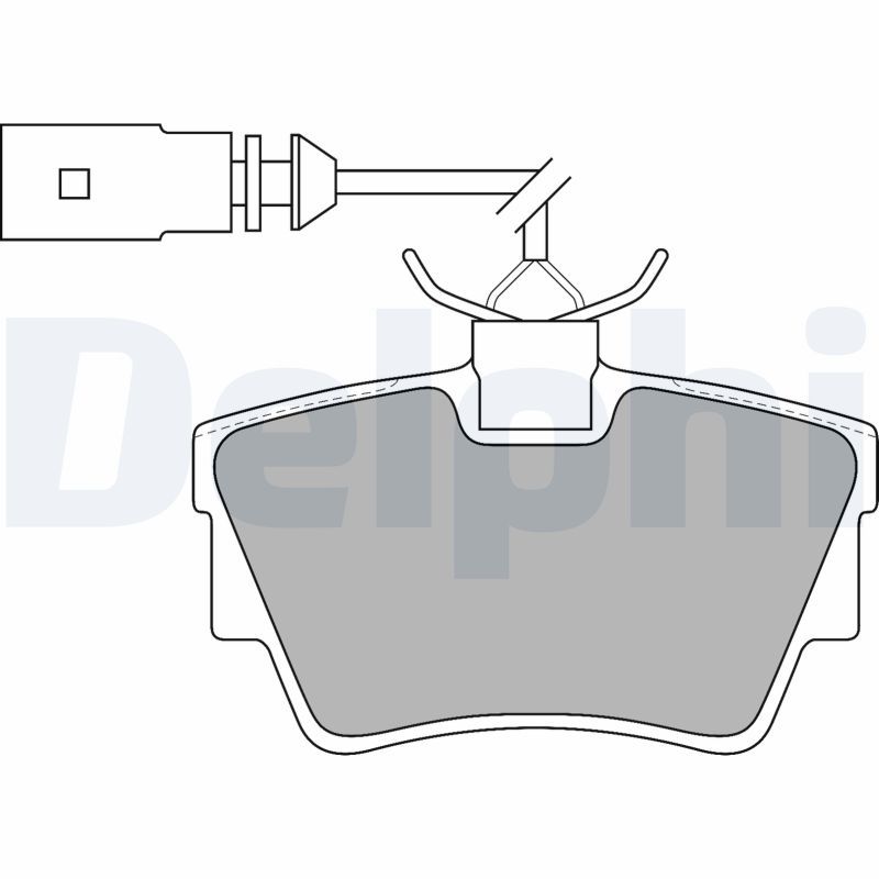 DELPHI LP1511 Brake Pad Set, disc brake