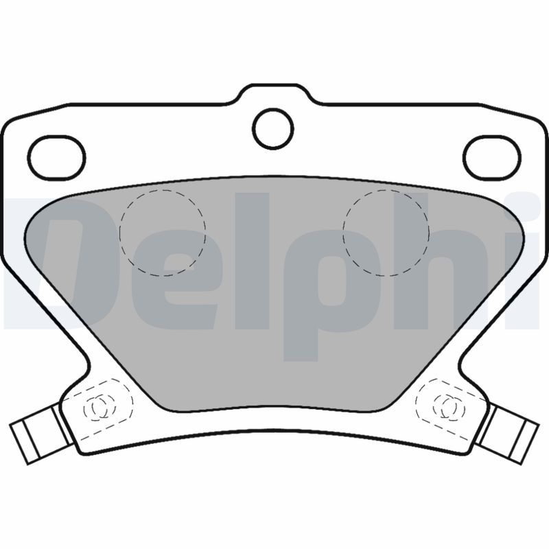 DELPHI LP1513 Brake Pad Set, disc brake