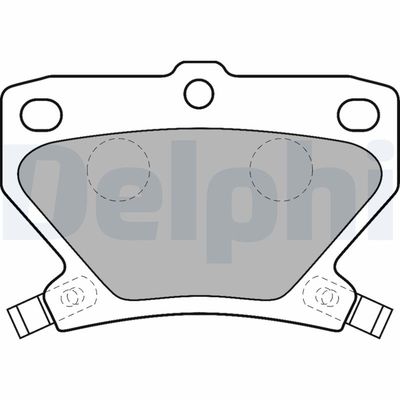 Brake Pad Set, disc brake DELPHI LP1513