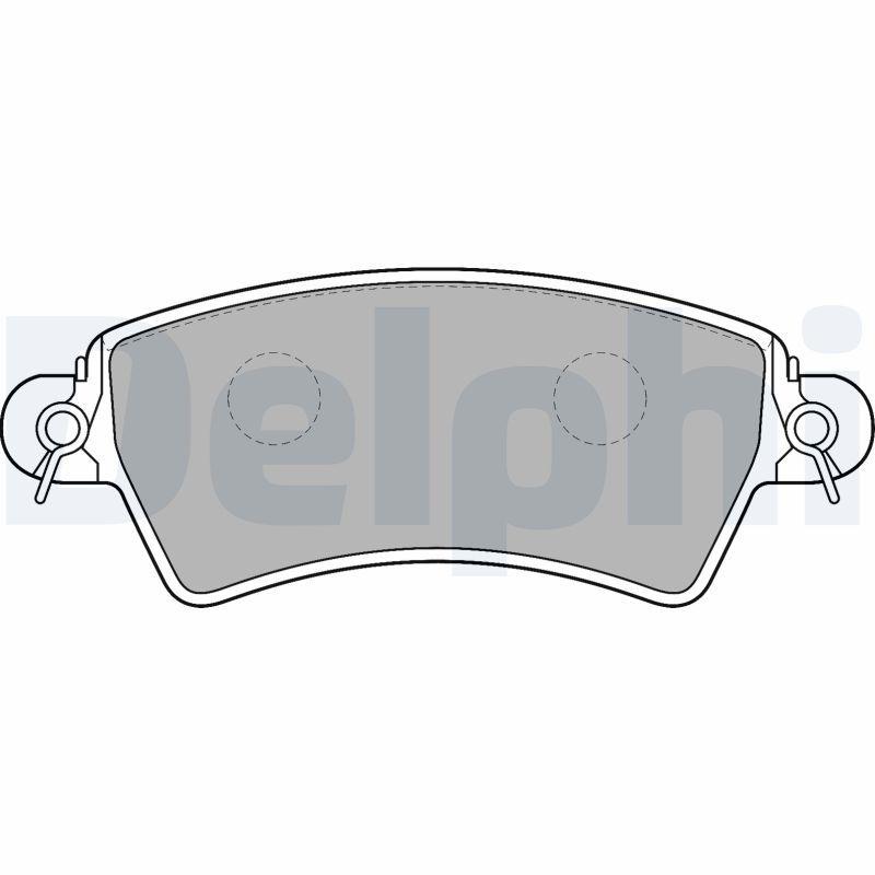 DELPHI LP1517 Brake Pad Set, disc brake