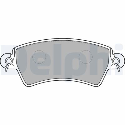 Brake Pad Set, disc brake DELPHI LP1517