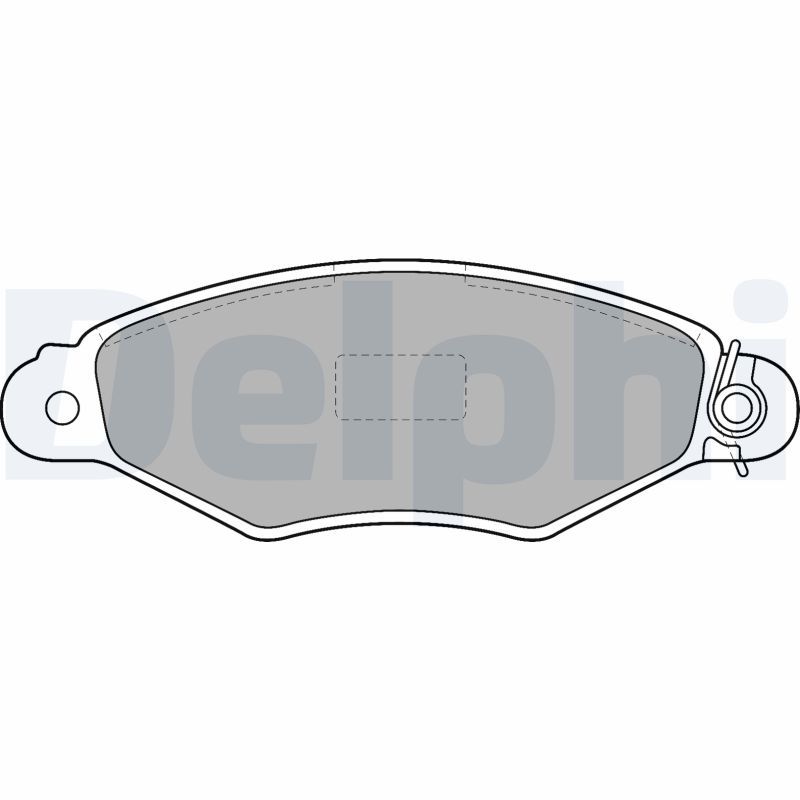 DELPHI LP1519 Brake Pad Set, disc brake