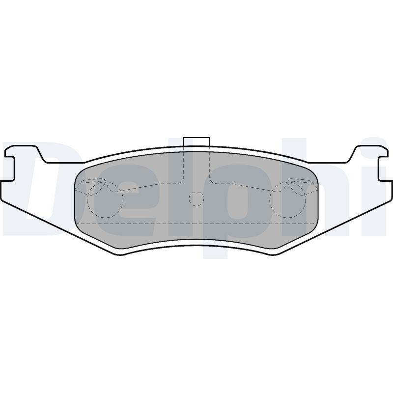 DELPHI LP1520 Brake Pad Set, disc brake