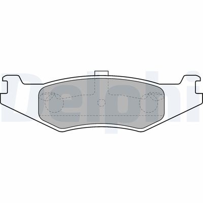 Brake Pad Set, disc brake DELPHI LP1520