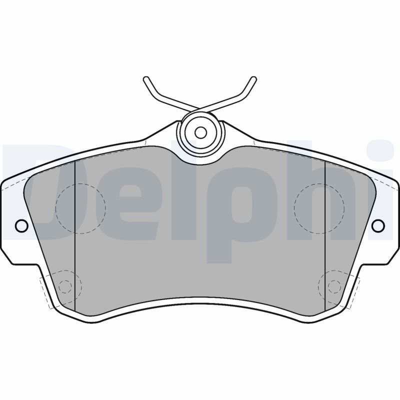 DELPHI LP1522 Brake Pad Set, disc brake