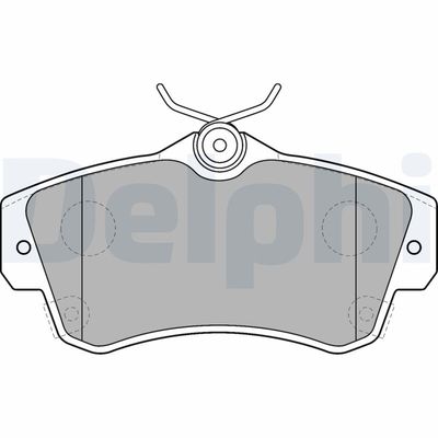 Brake Pad Set, disc brake DELPHI LP1522