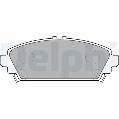 Brake Pad Set, disc brake DELPHI LP1526