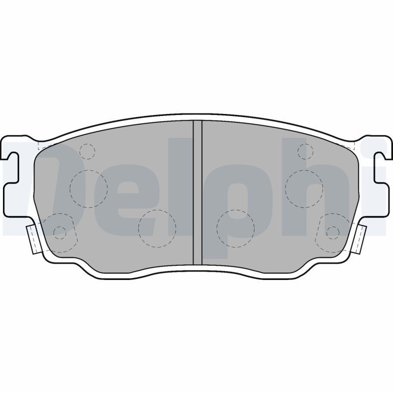 DELPHI LP1527 Brake Pad Set, disc brake