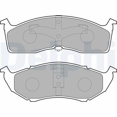 Brake Pad Set, disc brake DELPHI LP1531
