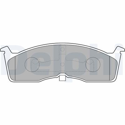 Brake Pad Set, disc brake DELPHI LP1532