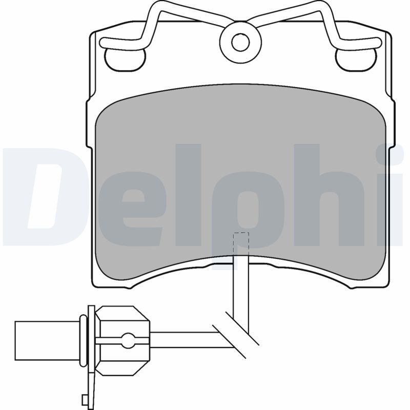 DELPHI LP1535 Brake Pad Set, disc brake