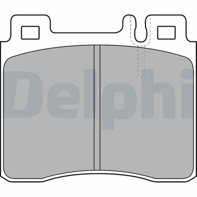 Brake Pad Set, disc brake DELPHI LP1538