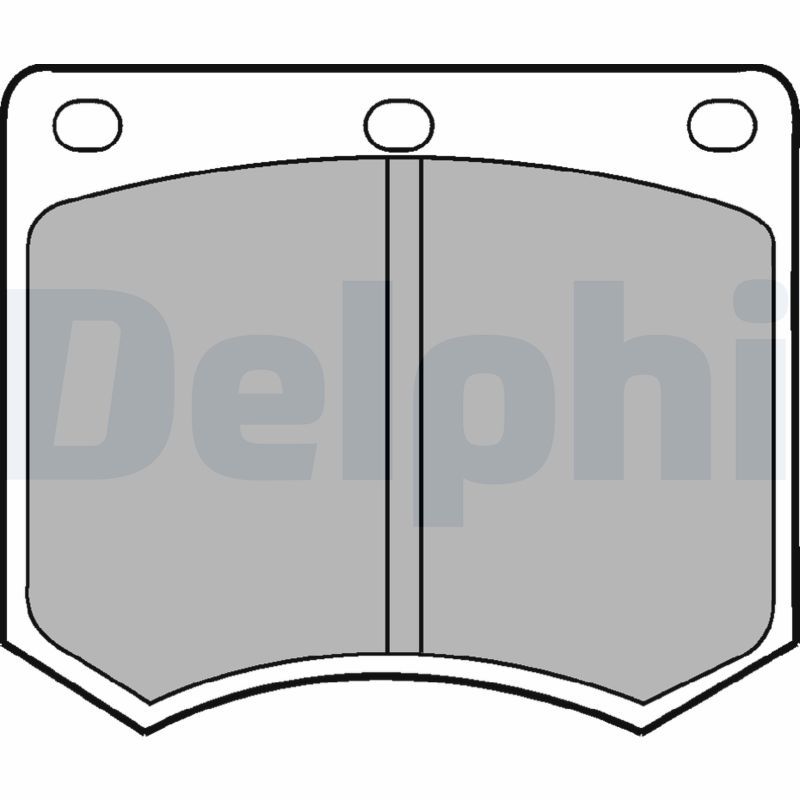 DELPHI LP154 Brake Pad Set, disc brake