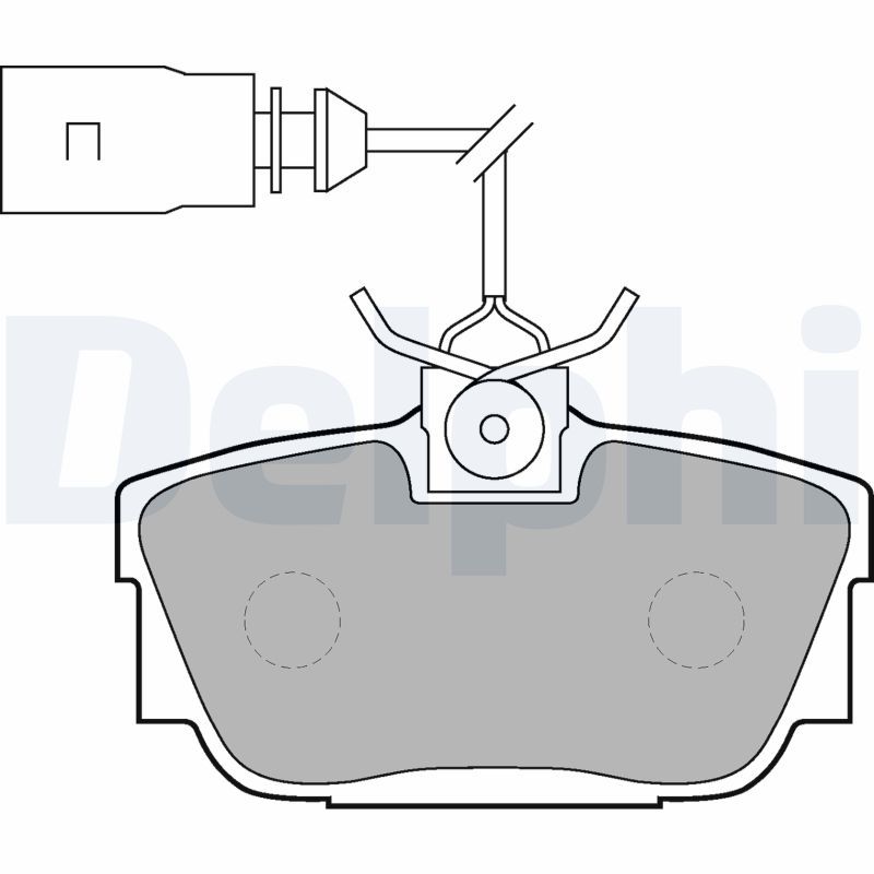 DELPHI LP1541 Brake Pad Set, disc brake