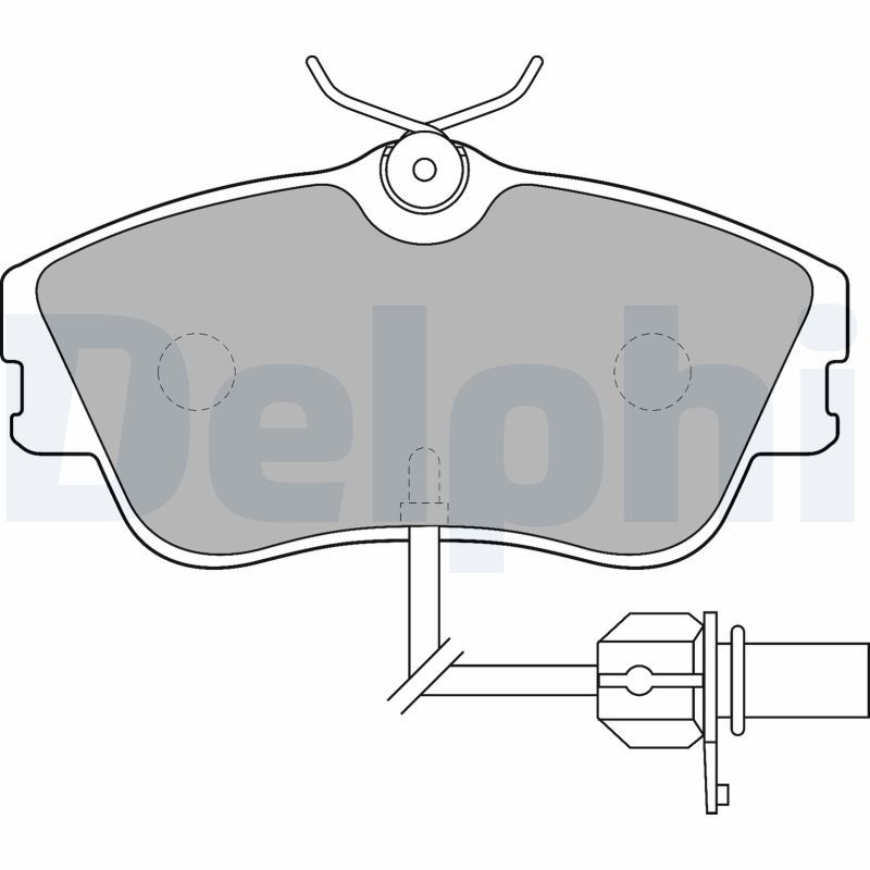 DELPHI LP1542 Brake Pad Set, disc brake