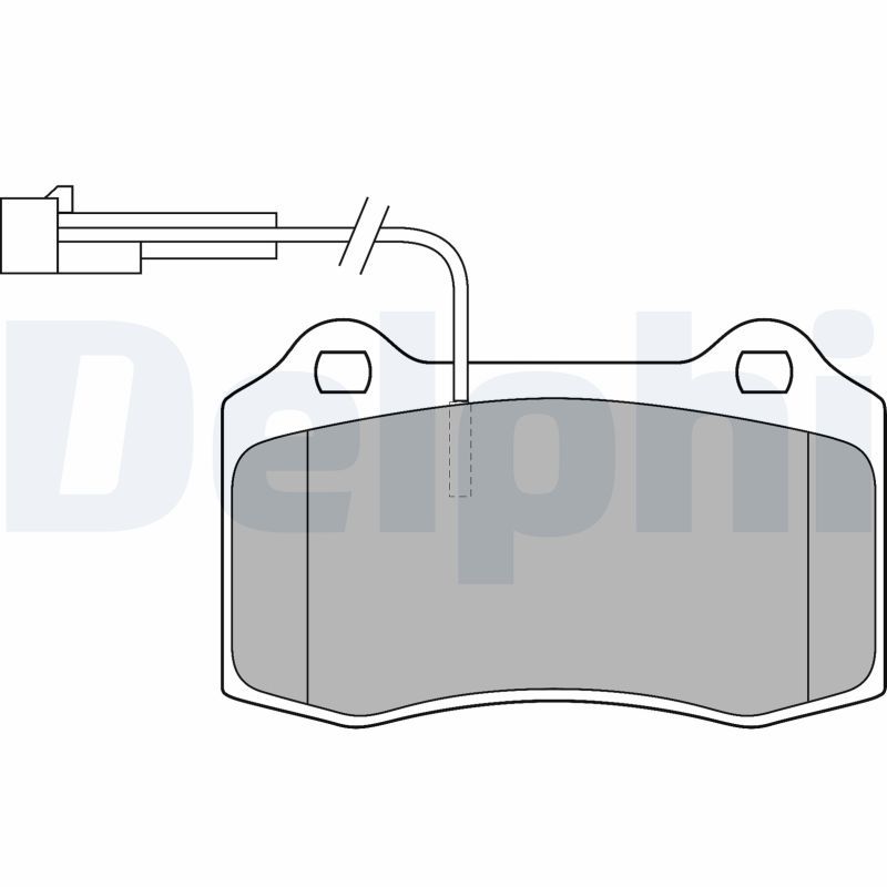 DELPHI LP1543 Brake Pad Set, disc brake
